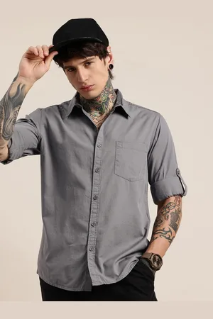HERE&NOW Pure Cotton Opaque Casual Shirt