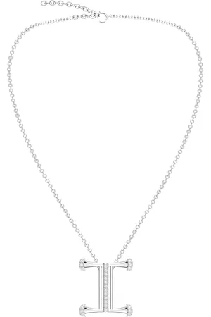 Kicky And Perky Rhodium-Plated Contemporary Pendants with Chains