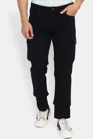 V-Mart Men Mid-Rise Plain Classic Cargo Trousers