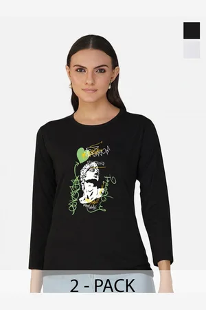 Metronaut Women 2 Printed Bio Finish Applique T-shirt