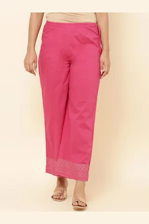 Fabindia Women Cotton Parallel Trousers