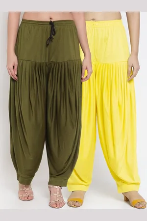 GRACIT Women Pack of 2 Solid Patialas