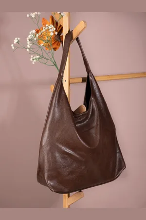 Styli PU Structured Hobo Bag with Pouch