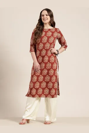 HERE&NOW Printed Straight Kurta