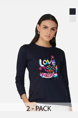 Metronaut Women 2 Printed Bio Finish Applique T-shirt