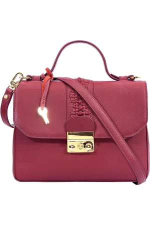 Eske Magenta Solid Sling Bag