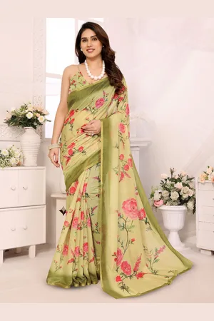 Moda Rapido Floral Zari Saree