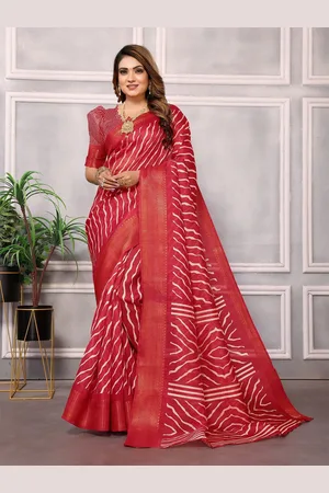 Moda Rapido Leheriya Zari Saree