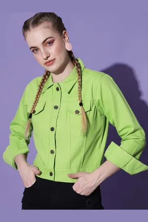 Funday Fashion Organic Cotton Crop Denim Jacket
