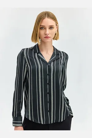 COVER STORY Women Opaque Striped Casual Shirt