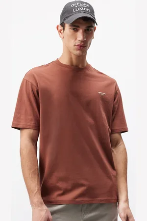 DeFacto Men Typography Printed Extended Sleeves Pockets T-shirt