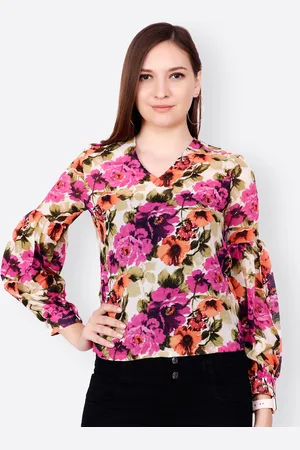 Cation Women Pink Printed Top