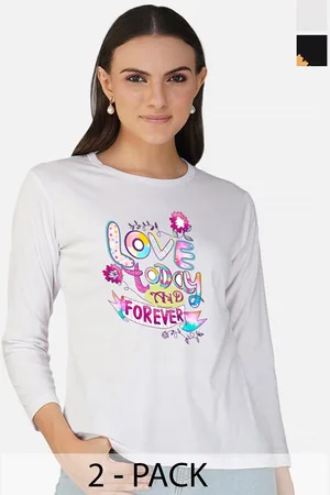 Metronaut Women 2 Printed Bio Finish Applique T-shirt