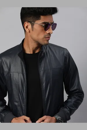 WROGN Men Navy Blue Solid Tailored Jacket