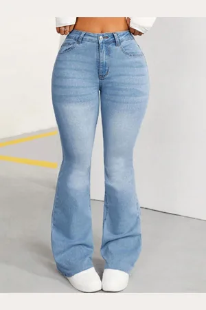 BAESD Women Comfort Bootcut Light Fade Stretchable Jeans