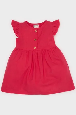 DeFacto Flutter Sleeve Fit & Flare Dress