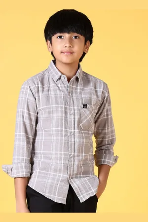 V-Mart Boys Opaque Checked Casual Shirt