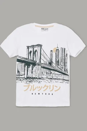 Lifestyle Boys Graphic Printed Cotton T-shirt