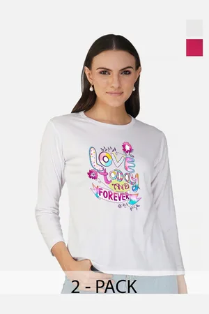 Metronaut Women 2 Printed Bio Finish Applique T-shirt