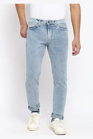 Lee Men Blue Slim Fit Heavy Fade Stretchable Jeans