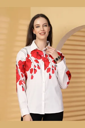 Clora Creation Women Smart Floral Opaque Printed Casual Shirt