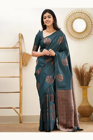 Moda Rapido Woven Design Zari Silk Blend Banarasi Saree