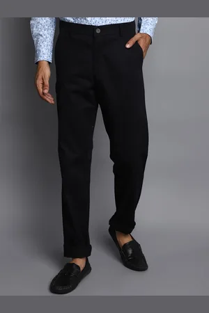 V-Mart Men Mid Rise Slim Fit Plain Cotton Chinos Trousers