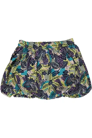 Creative Girls Floral Printed Above Knee Balloon Skirts