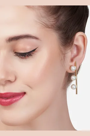 Ami Gold-Plated Geometric Studs Earrings