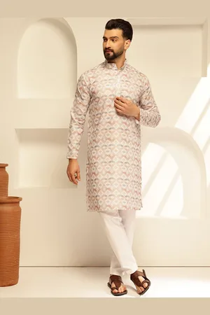 SOJANYA Geometric Printed Cotton Straight Kurta