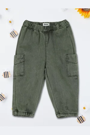 Max Collection Girls Cotton Mid-Rise Joggers