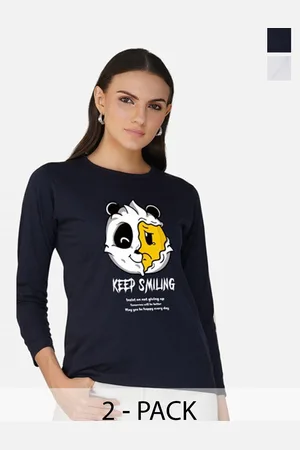 Metronaut Women 2 Printed Bio Finish Applique T-shirt