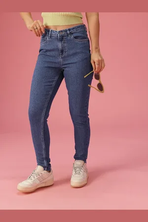 DressBerry Women Skinny Fit High-Rise Light Fade Stretchable Jeans