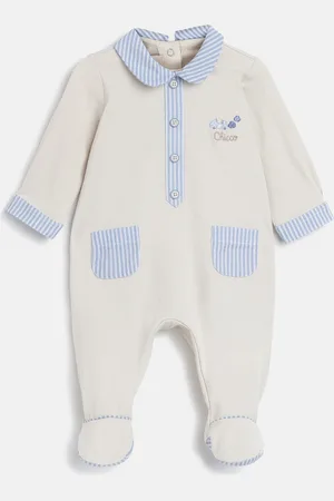 chicco Boys Striped Sleepsuit