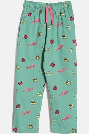 DIXCY SCOTT Girls Mid-Rise Conversational Printed Comfort Fit Track Pants