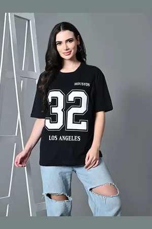 Corsica Women Typography Printed Drop-Shoulder Sleeves Bio Finish T-shirt