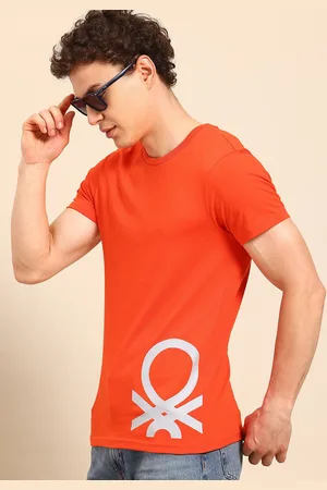 Benetton Men Brand Logo Printed T-shirt