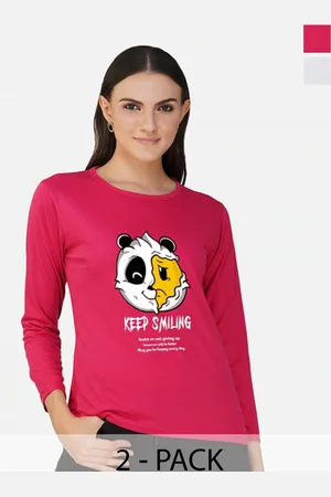 Metronaut Women 2 Printed Bio Finish Applique T-shirt