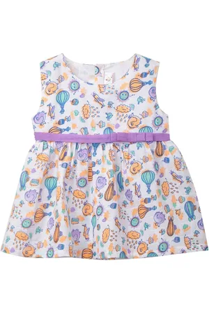 Babywish Girls Conversational Printed A-Line Dress