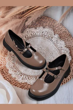 Jove Women PU Round Toe Closed Back Platform Sandals with Buckles