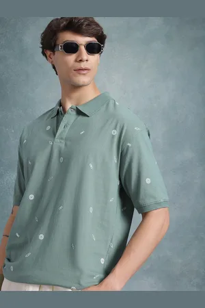 Roadster The Life Co. Conversational Print Drop-Shoulder Sleeves Pure Cotton T-shirt
