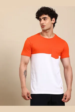 Benetton Colourblocked T-shirt With Chest Pocket Detail