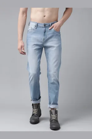 Roadster Men Blue Relaxed Tapered Fit Light Fade Stretchable Jeans
