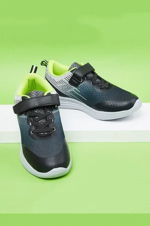 Max Collection Boys Grey Running Non-Marking Shoes