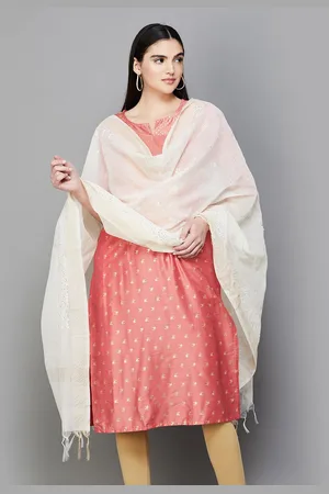 Lifestyle Floral Embroidered Zari Dupatta