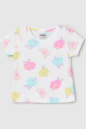 Max Collection Girls Printed T-shirt