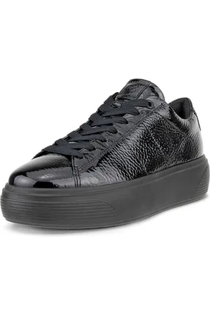 Ecco Women Street Platform Patent Leather Sneakers