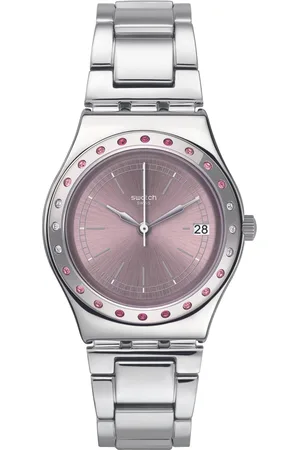 Swatch Unisex Embellished Dial & Bracelet Style Straps Analogue Watch YLS455G_WATCH