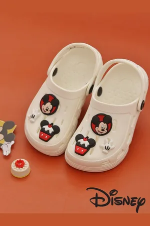Yellow bee Boys Mickey Mouse Rubber Clogs