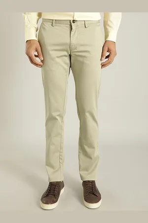 Indian Terrain Men Brooklyn Slim Fit Mid-Rise Regular Trousers